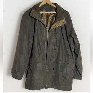 Vintage London Fog Men’s XL Dark Green Heavy Chore Barn Jacket Full Zip